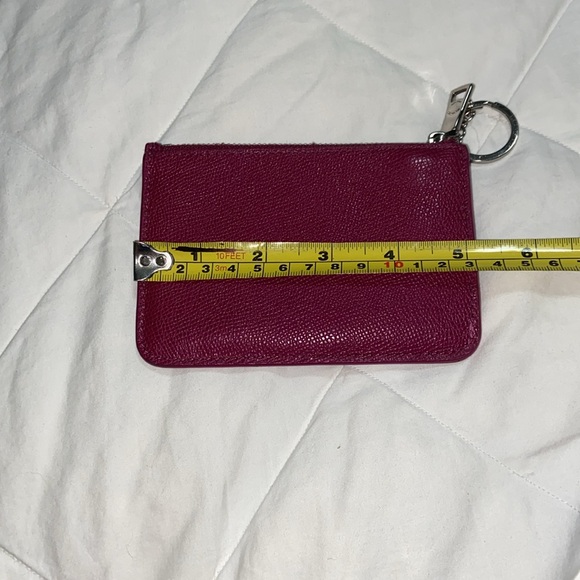 Like new Gorgeous leather Coach zip coin pouch & key chain - Picture 7 of 7